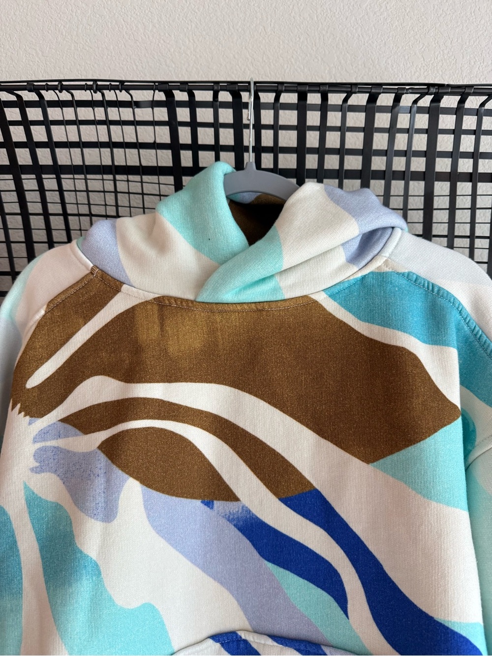 Free people a cut above printed hoodie ivory retro sun - Picture 3 of 6